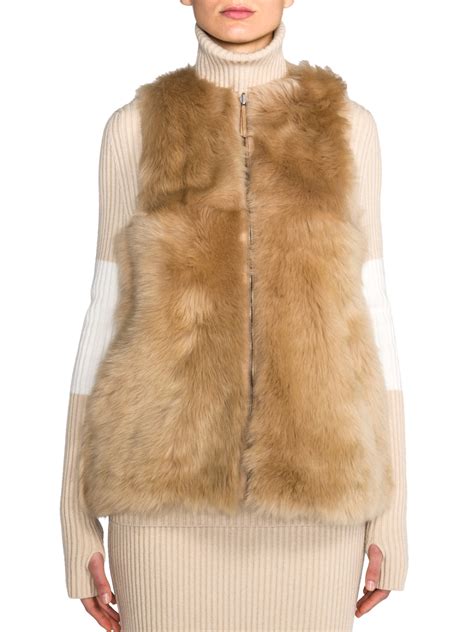 fendi fur vest|Fendi women's trench.